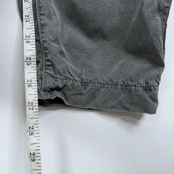 NSF Asymmetric Button Front Jumpsuit Long Sleeve Green Gray Relaxed Miche Small - Picture 13 of 14